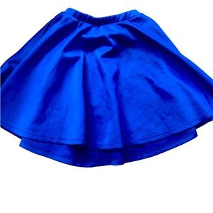 Royal Blue Pleaded Mini Skirt